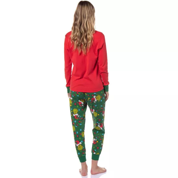 Red and Green Christmas Character Matching Family Christmas Pajamas