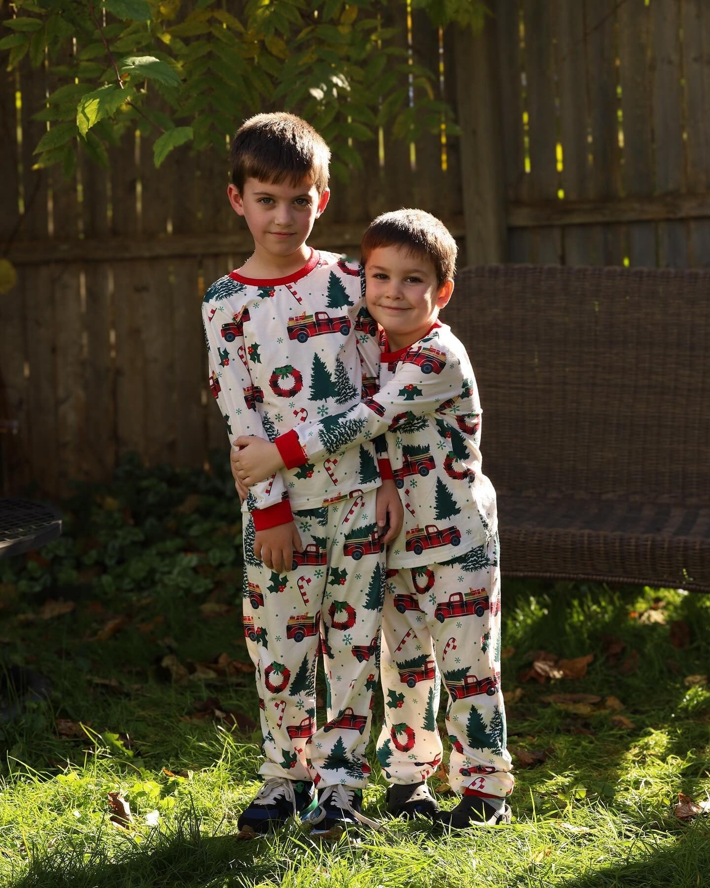 Christmas Tree Truck Matching Family Christmas Pajamas