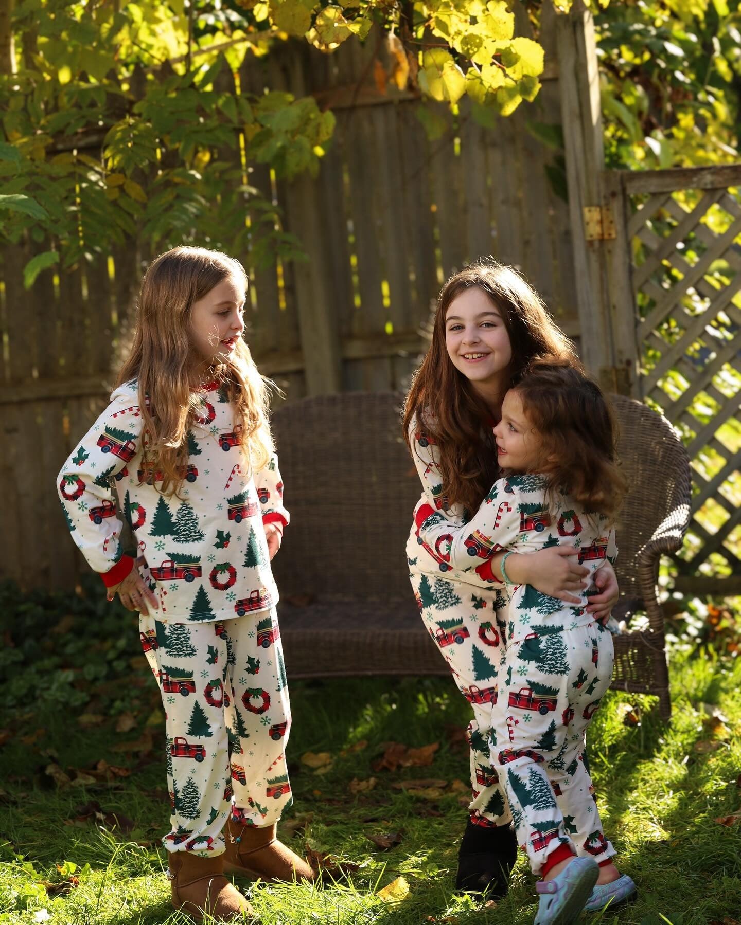 Christmas Tree Truck Matching Family Christmas Pajamas