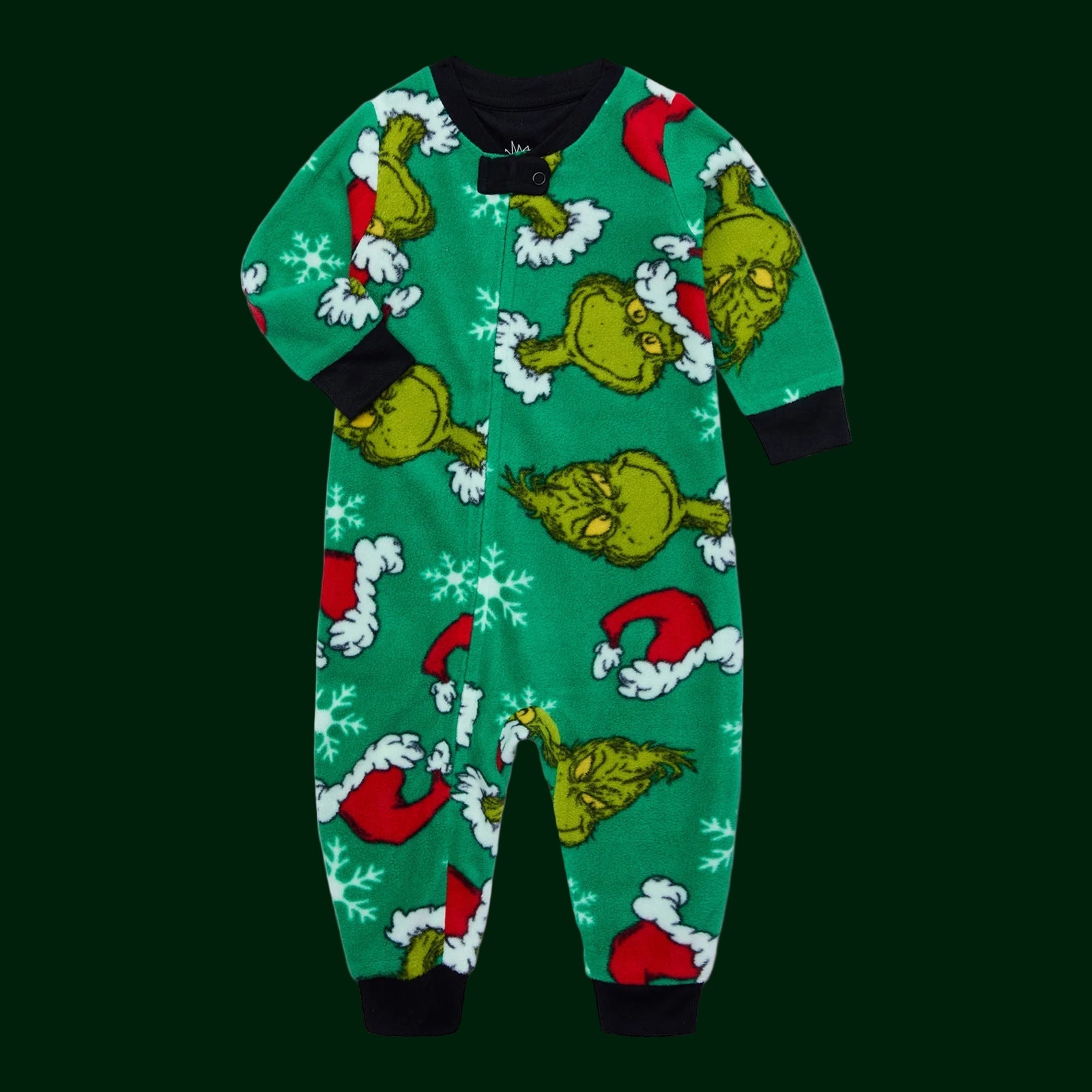 Black and Green Grinch Matching Family Christmas Pajamas