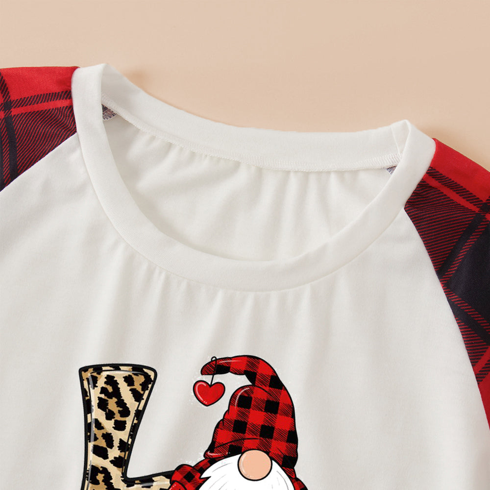 Santa Claus Letter Plaid Matching Family Christmas Pajamas