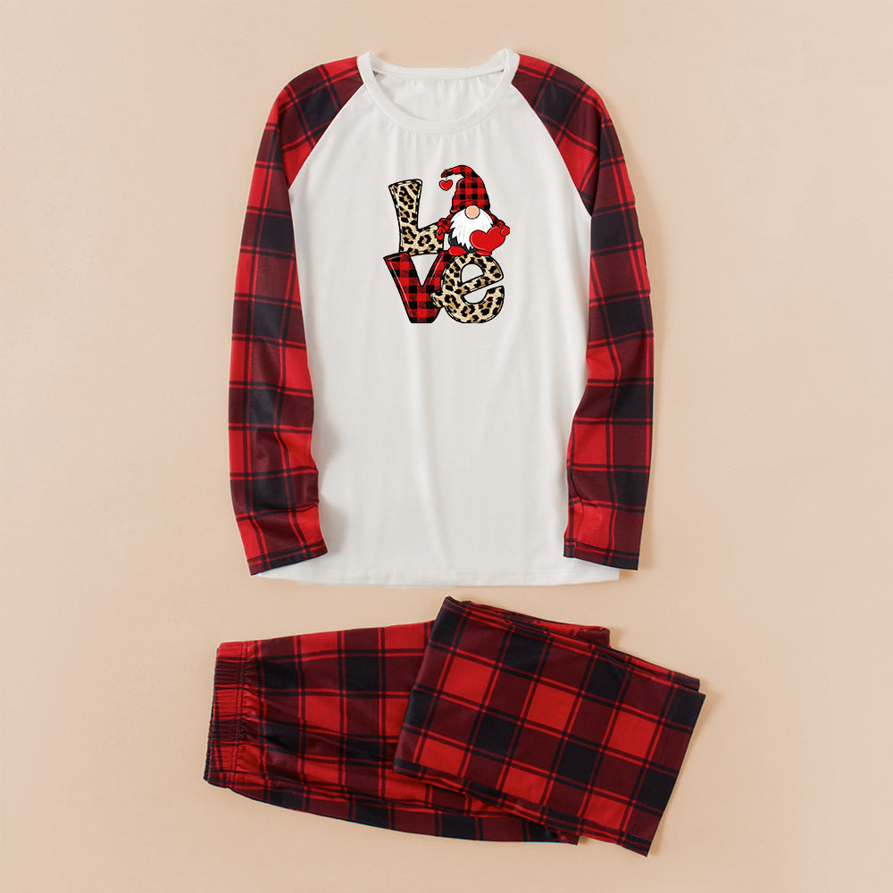 Santa Claus Letter Plaid Matching Family Christmas Pajamas