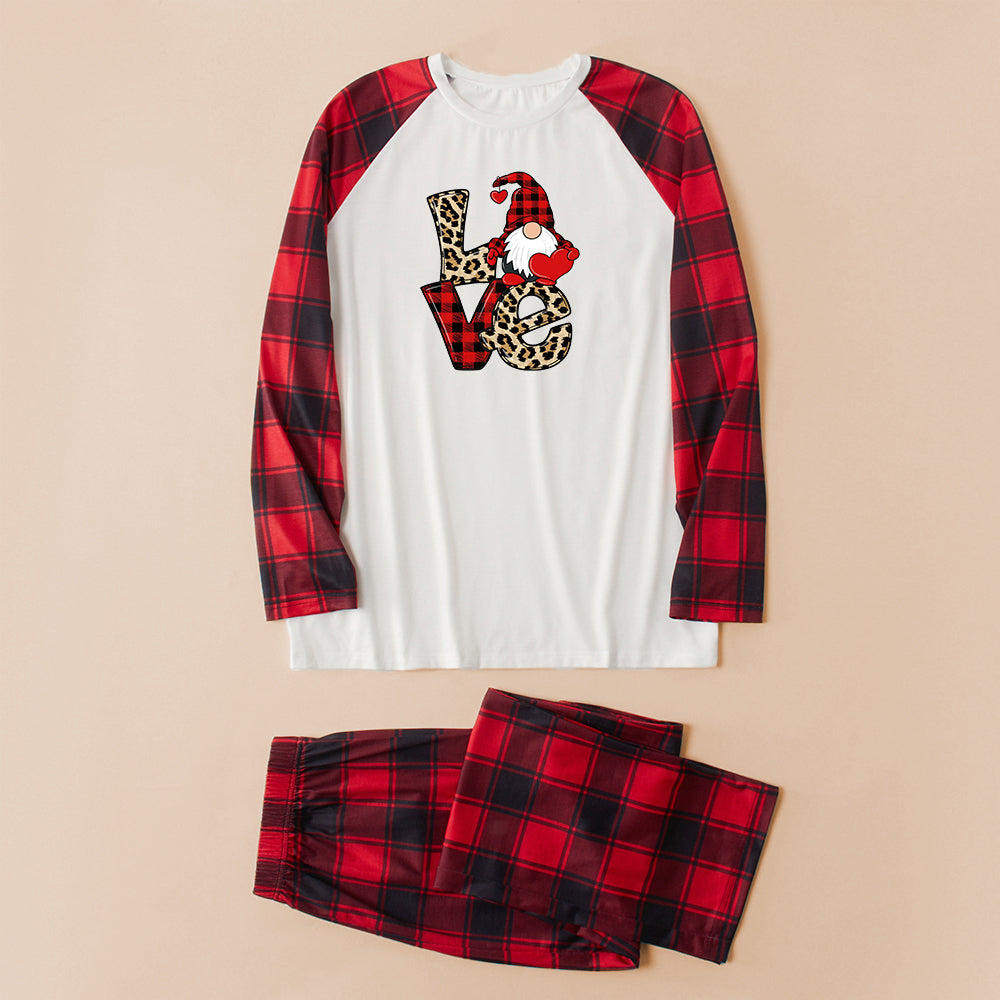 Santa Claus Letter Plaid Matching Family Christmas Pajamas