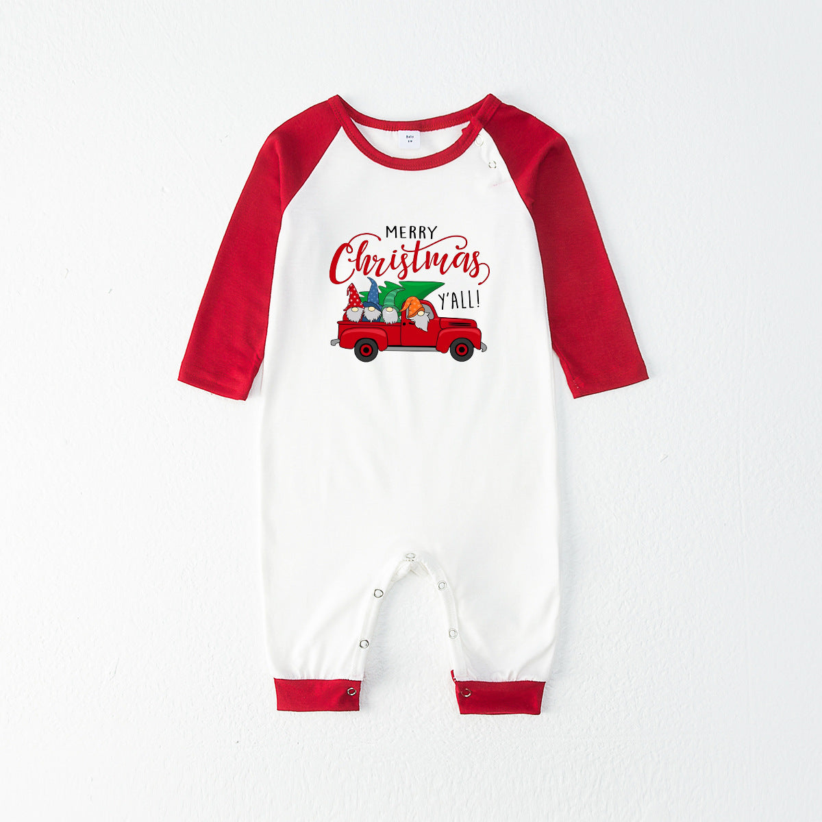 Red Christmas Truck Pattern Matching Family Christmas Pajamas-Dog Pajamas Included