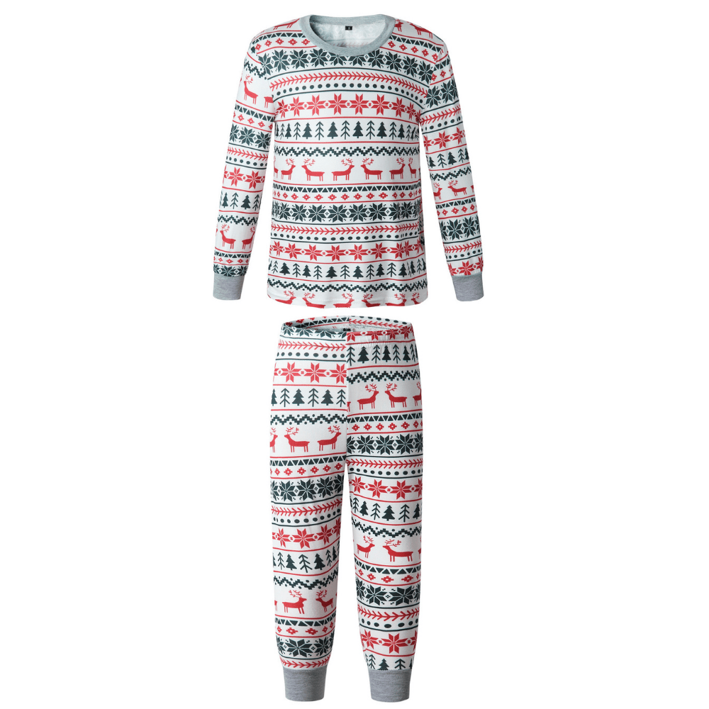Christmas Tree Reindeer Pajamas Size Chart – Adults Kids Baby and Dog Sizes Available