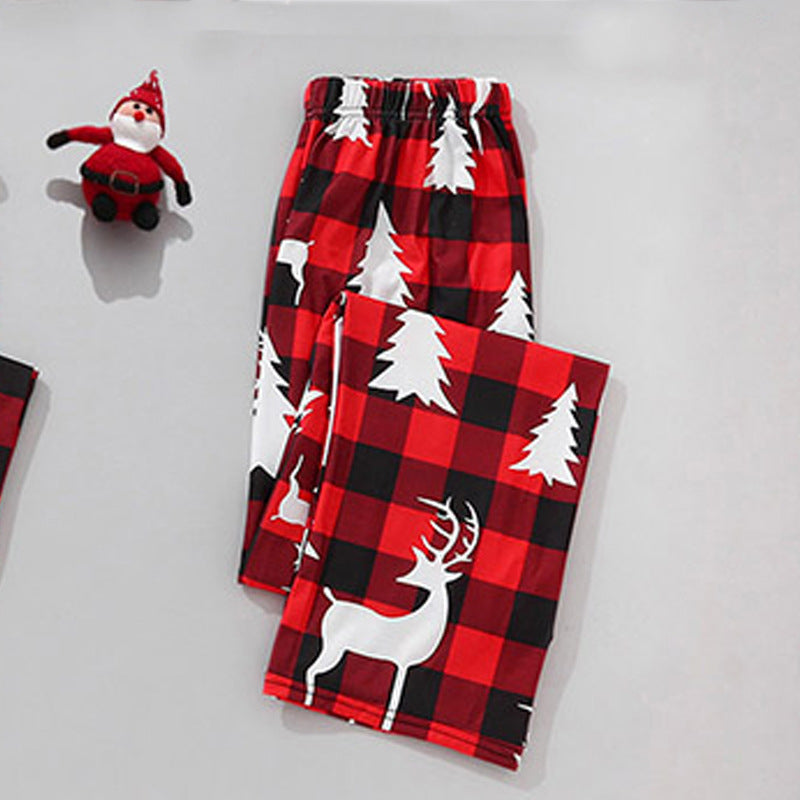Red Plaid Christmas Tree Dog Pajamas – Matching Pet Holiday Outfit to Match the Family
